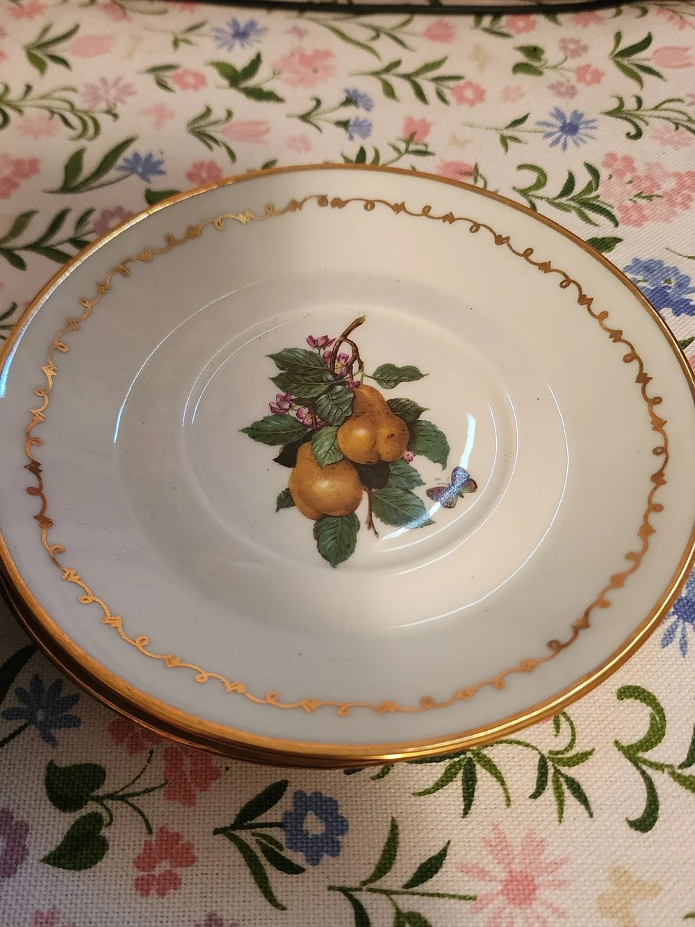 Vintage Vertable Porcelaine Saucers- Set of 6